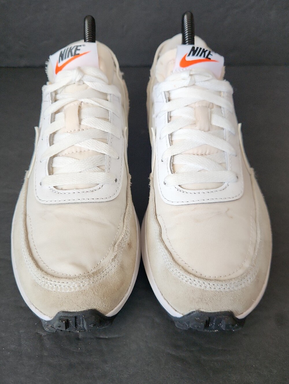 Nike Waffle Debut White Grey Women’s Shoes Size 7.5 Runners VG - Picture 2 of 7